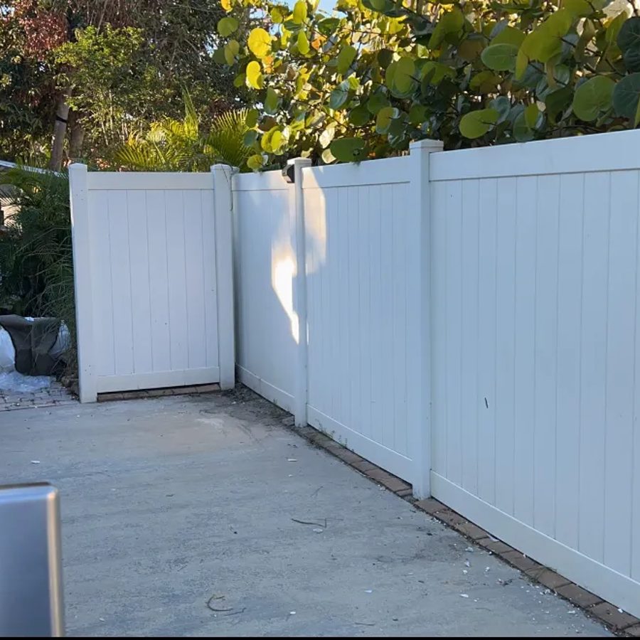 Side yard junk pickup, after